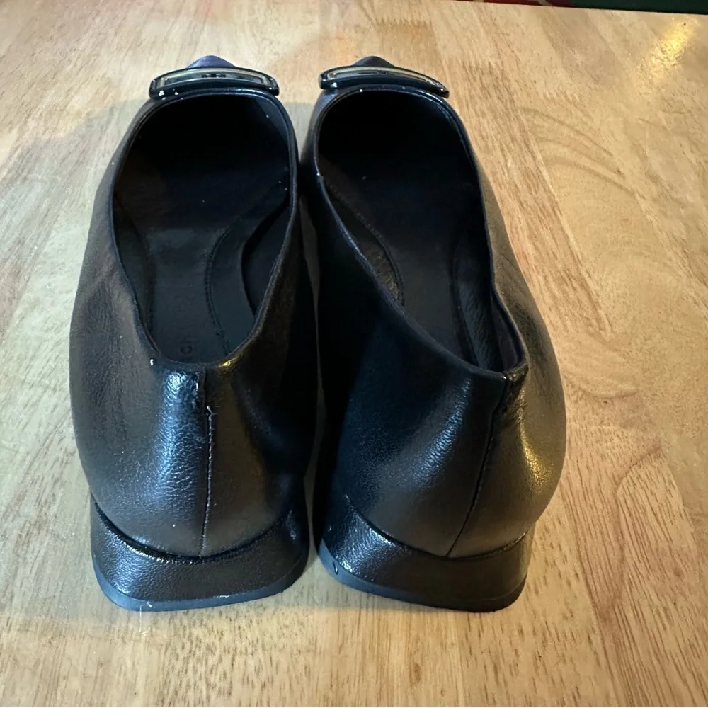 Tory Burch Georgia Pointed Toe Flat Black Shoes